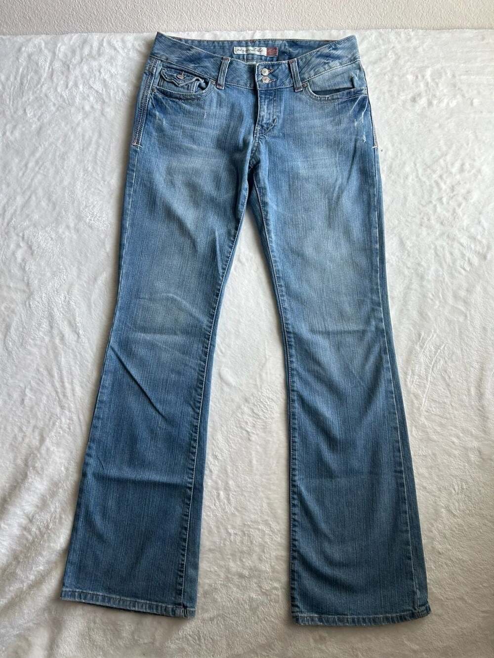 Aeropostale Bailey Skinny Flare Medium Wash Denim Jeans